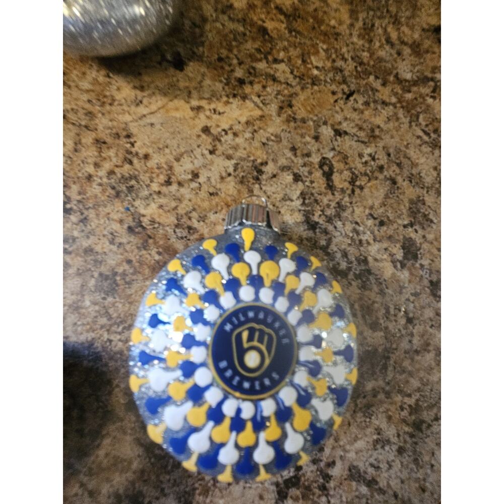 Milwaukee Brewers Ornament Hand-painted - Picture 2 of 2